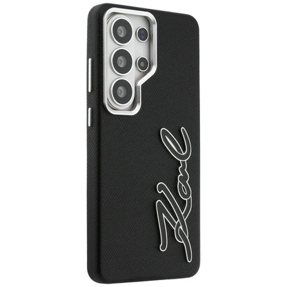 Hoes voor Samsung Galaxy S26 Ultra S948, Karl Lagerfeld, Signature Resin Logo, Zwart