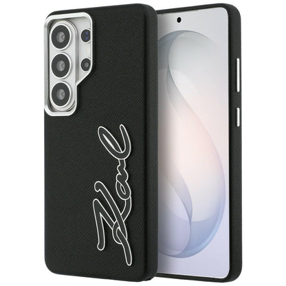 Hoes voor Samsung Galaxy S26 Ultra S948, Karl Lagerfeld, Signature Resin Logo, Zwart