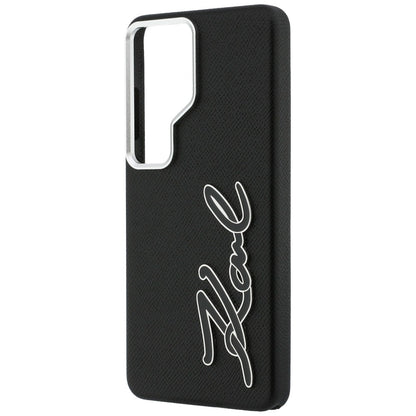 Hoes voor Samsung Galaxy S26 Ultra S948, Karl Lagerfeld, Signature Resin Logo, Zwart