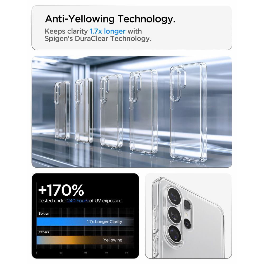 Hoes voor Samsung Galaxy S26 Ultra S948, Spigen, Ultra Hybrid, Transparant ACS10677