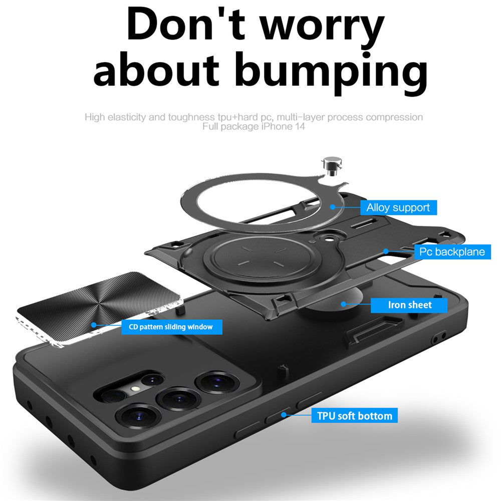 Hoes voor Samsung Galaxy S26 Ultra, Techsuit, CamGuard Pro, Paars