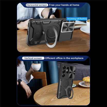 Hoes voor Samsung Galaxy S26 Ultra, Techsuit, CamGuard Pro, Goudroze