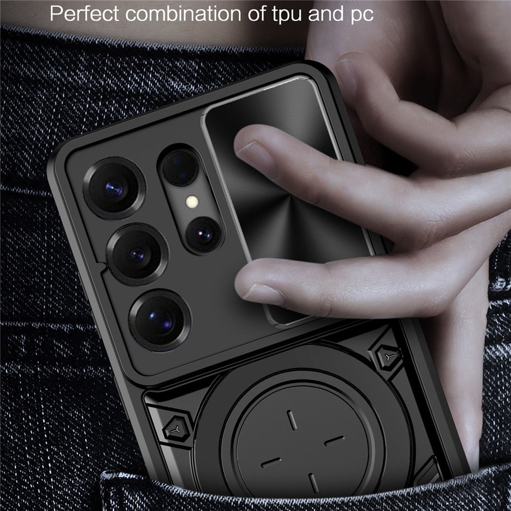 Hoes voor Samsung Galaxy S26 Ultra, Techsuit, CamGuard Pro, Goudroze