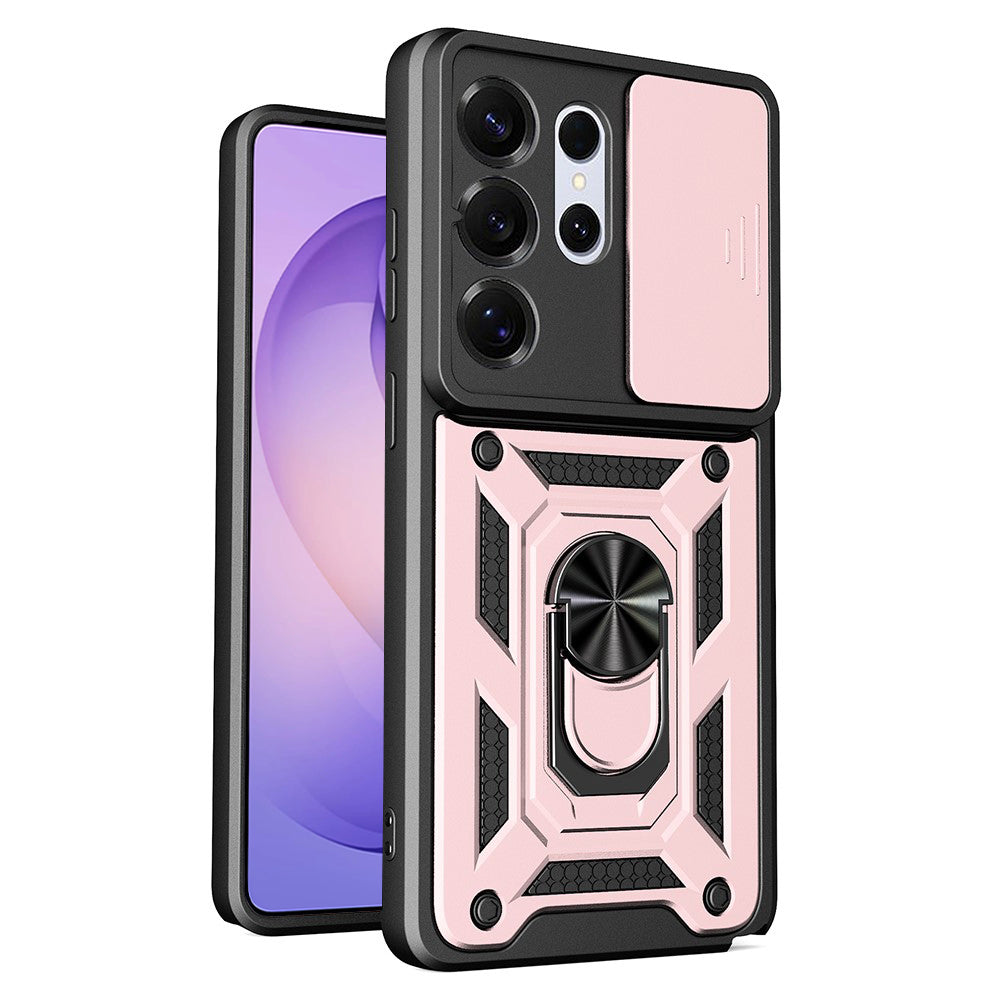 Hoes voor Samsung Galaxy S26 Ultra, Techsuit, CamShield, Rosé Goud