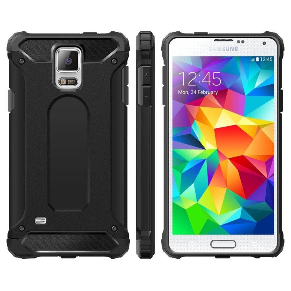 Hoes voor Samsung Galaxy S5 G900, Techsuit, Hybrid Armor, Zwart