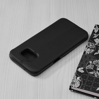 Hoes voor Samsung Galaxy S7 edge G935, Techsuit, eFold, Zwart