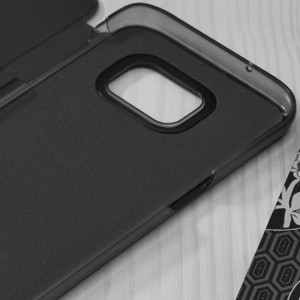 Hoes voor Samsung Galaxy S7 edge G935, Techsuit, eFold, Zwart