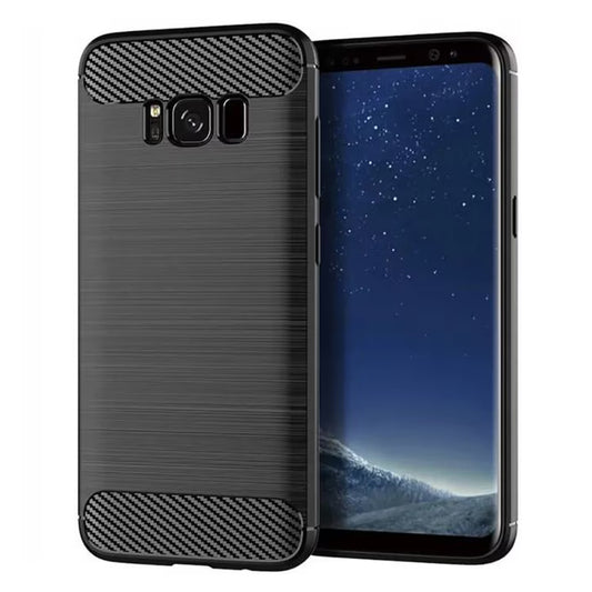 Hoes voor Samsung Galaxy S8 G950, Techsuit, Carbon, Zwart