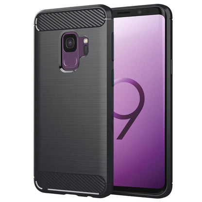 Hoes voor Samsung Galaxy S9 G960, Techsuit, Carbon, Zwart