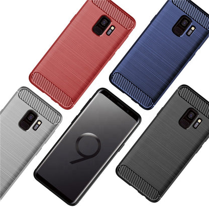 Hoes voor Samsung Galaxy S9 G960, Techsuit, Carbon, Zwart