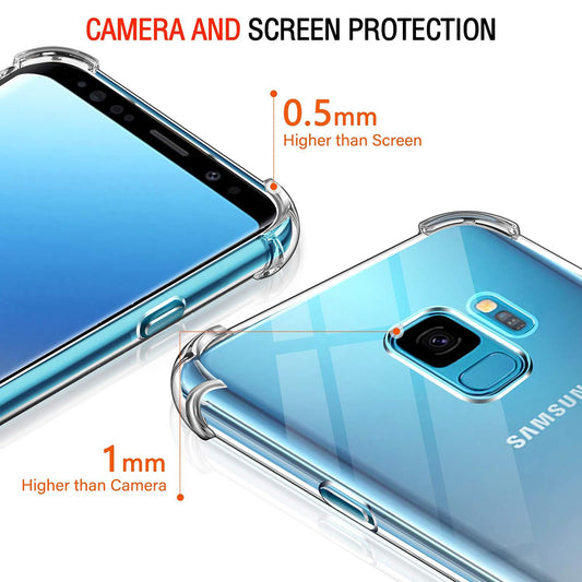 Hoesje voor Samsung Galaxy S9 G960, Techsuit, Schokbestendig Transparant
