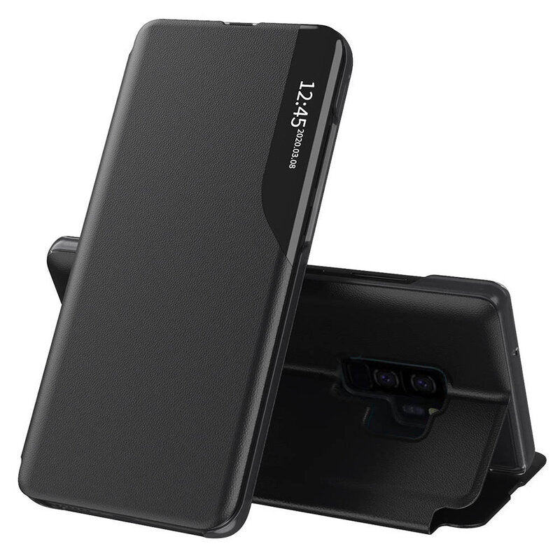 Hoes voor Samsung Galaxy S9+ G965, Techsuit, eFold, Zwart