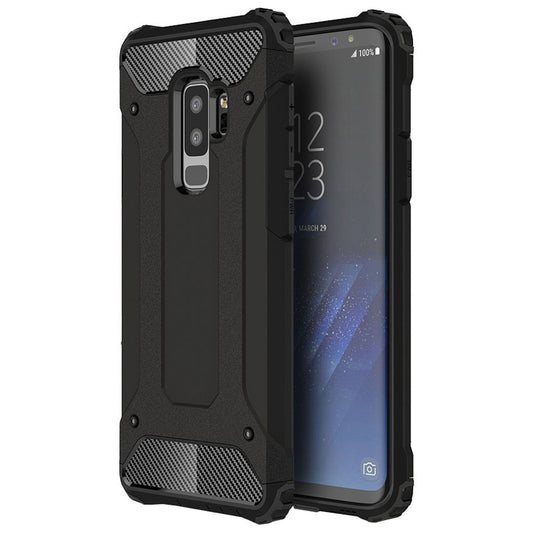 Hoes voor Samsung Galaxy S9+ G965, Techsuit, Hybrid Armor, Zwart