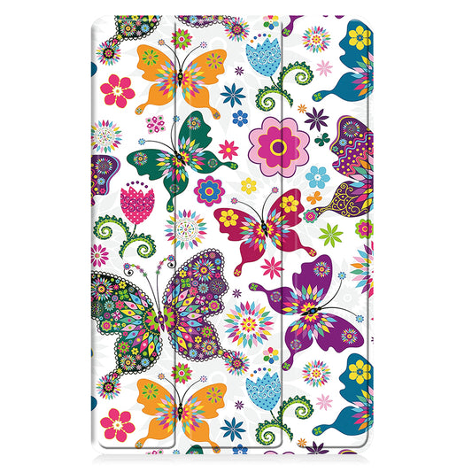 Hoes voor Samsung Galaxy Tab A11+ / Tab A9+, Techsuit, FoldPro Butterfly, Multicolor