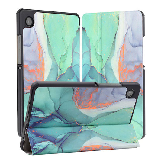 Hoes voor Samsung Galaxy Tab A11+ / Tab A9+, Techsuit, FoldPro Green Time, Multicolor