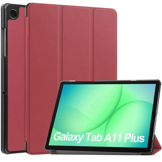Hoes voor Samsung Galaxy Tab A11+ / Tab A9+, Techsuit, FoldPro, Rood
