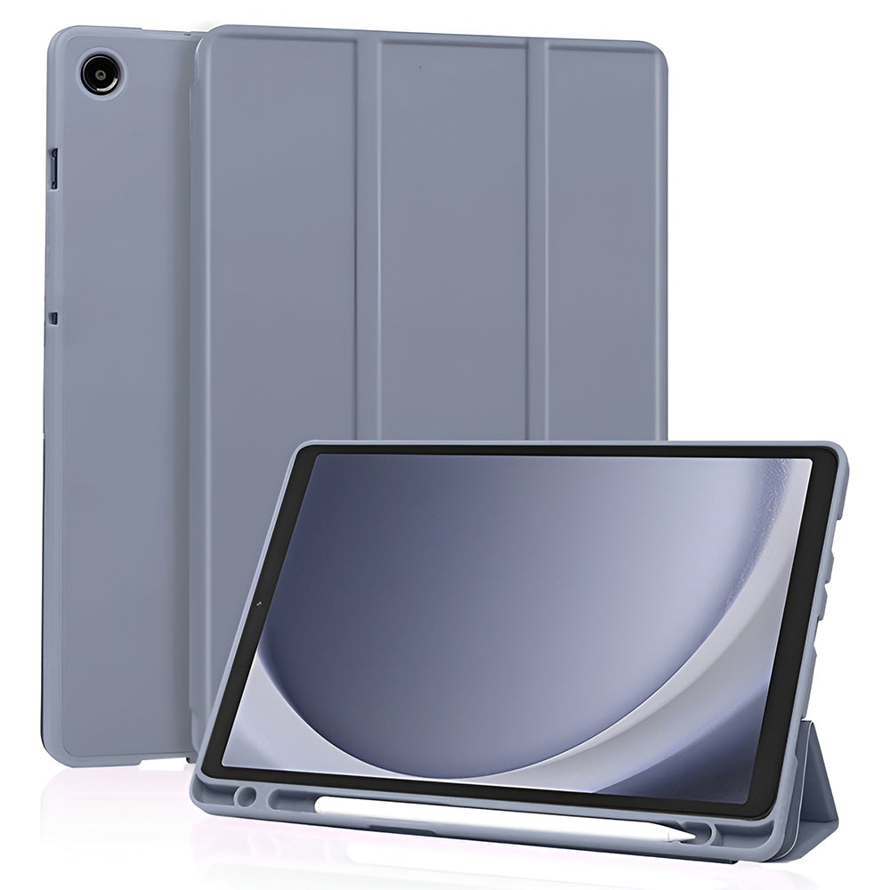 Hoes voor Samsung Galaxy Tab A11 / Tab A9, Techsuit, Flex Trifold Nieuw Model, Paars