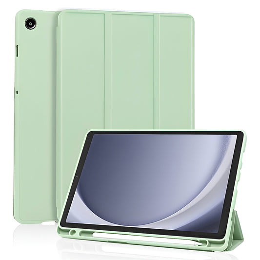 Hoes voor Samsung Galaxy Tab A11 / Tab A9, Techsuit, Flex Trifold Nieuw Model, Matcha Groen