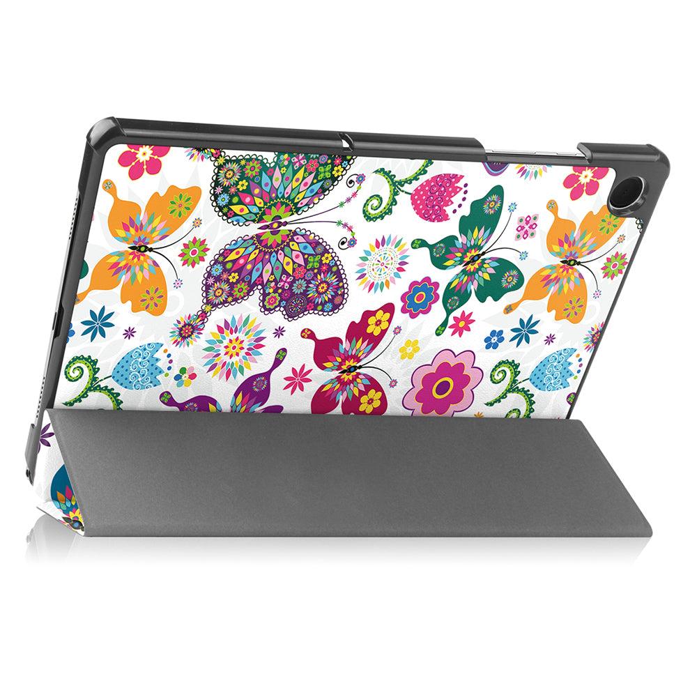 Case for Samsung Galaxy Tab A11 / Tab A9, Techsuit, FoldPro Butterfly New Model, Multicolor