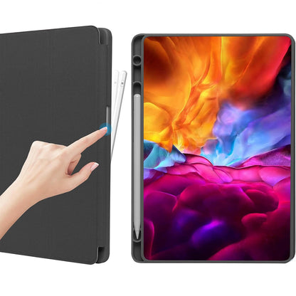 Hoes voor Samsung Galaxy Tab A9+, Techsuit, Flex Trifold, Zwart