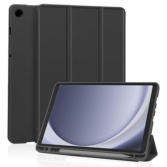 Hoes voor Samsung Galaxy Tab A11 / Tab A9, Techsuit, Flex Trifold, Zwart