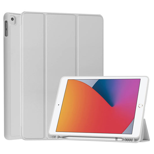 Hoes voor Samsung Galaxy Tab S10 FE+, Techsuit, Flex Trifold, Grijs