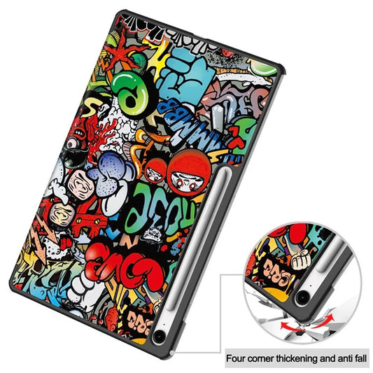 Hoes voor Samsung Galaxy Tab S10 FE+, Techsuit, FoldPro Urban Vibe, Multicolor