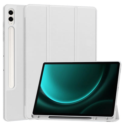 Hoes voor Samsung Galaxy Tab S10+ / Tab S9 FE+ / Tab S9+, Techsuit, Flex Trifold, Grijs