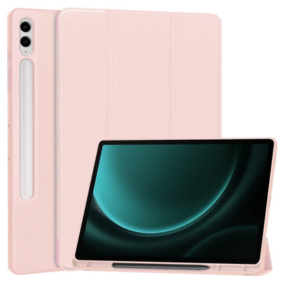 Hoes voor Samsung Galaxy Tab S10+ / Tab S9 FE+ / Tab S9+, Techsuit, Flex Trifold, Roze
