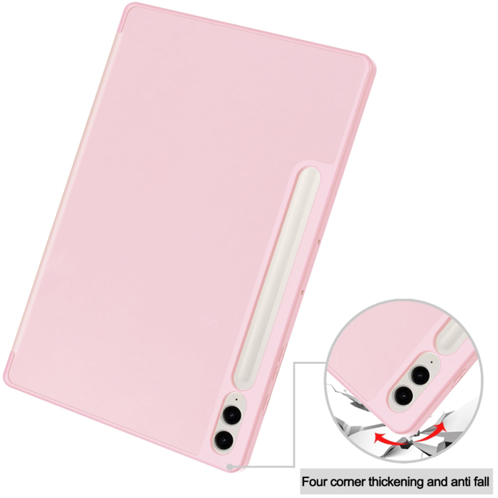 Hoes voor Samsung Galaxy Tab S10+ / Tab S9 FE+ / Tab S9+, Techsuit, Flex Trifold, Roze