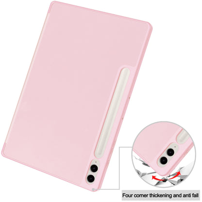 Hoes voor Samsung Galaxy Tab S10+ / Tab S9 FE+ / Tab S9+, Techsuit, Flex Trifold, Roze