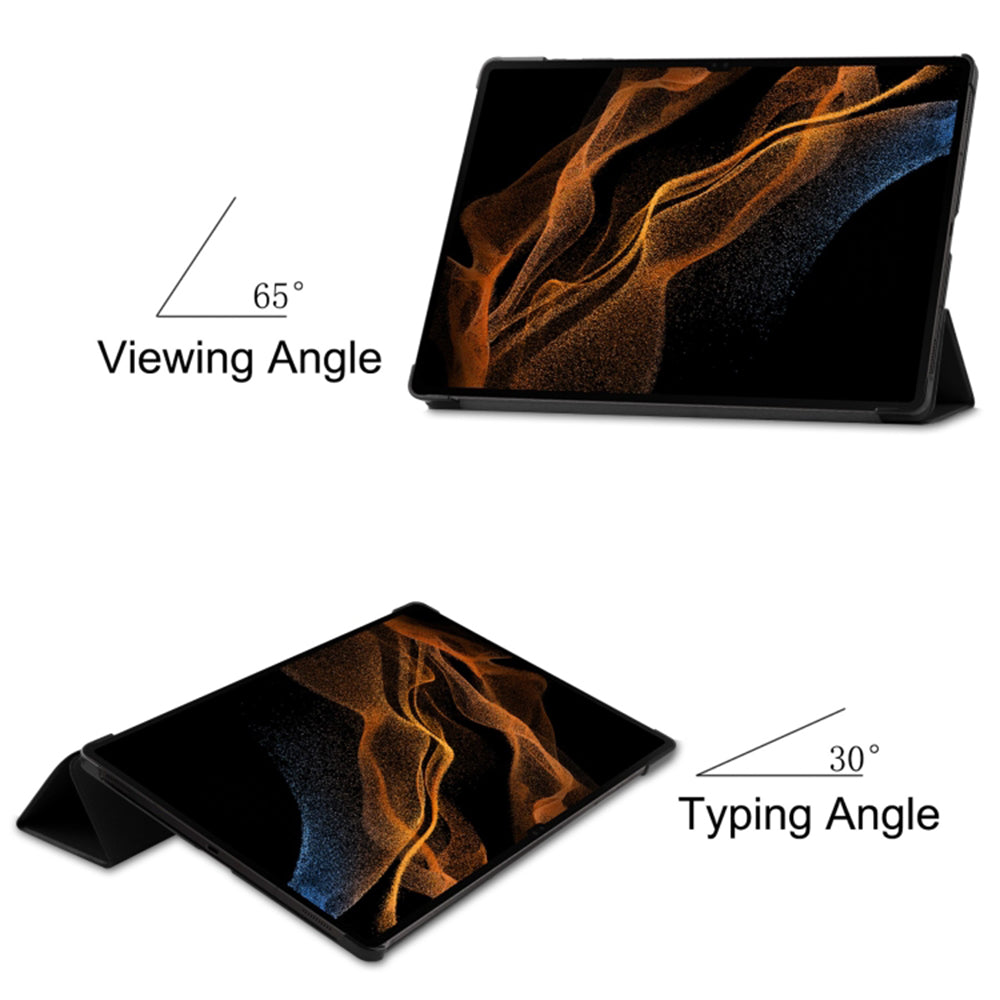 Hoes voor Samsung Galaxy Tab S10+ / Tab S9 FE+ / Tab S9+, Techsuit, FoldPro, Zwart