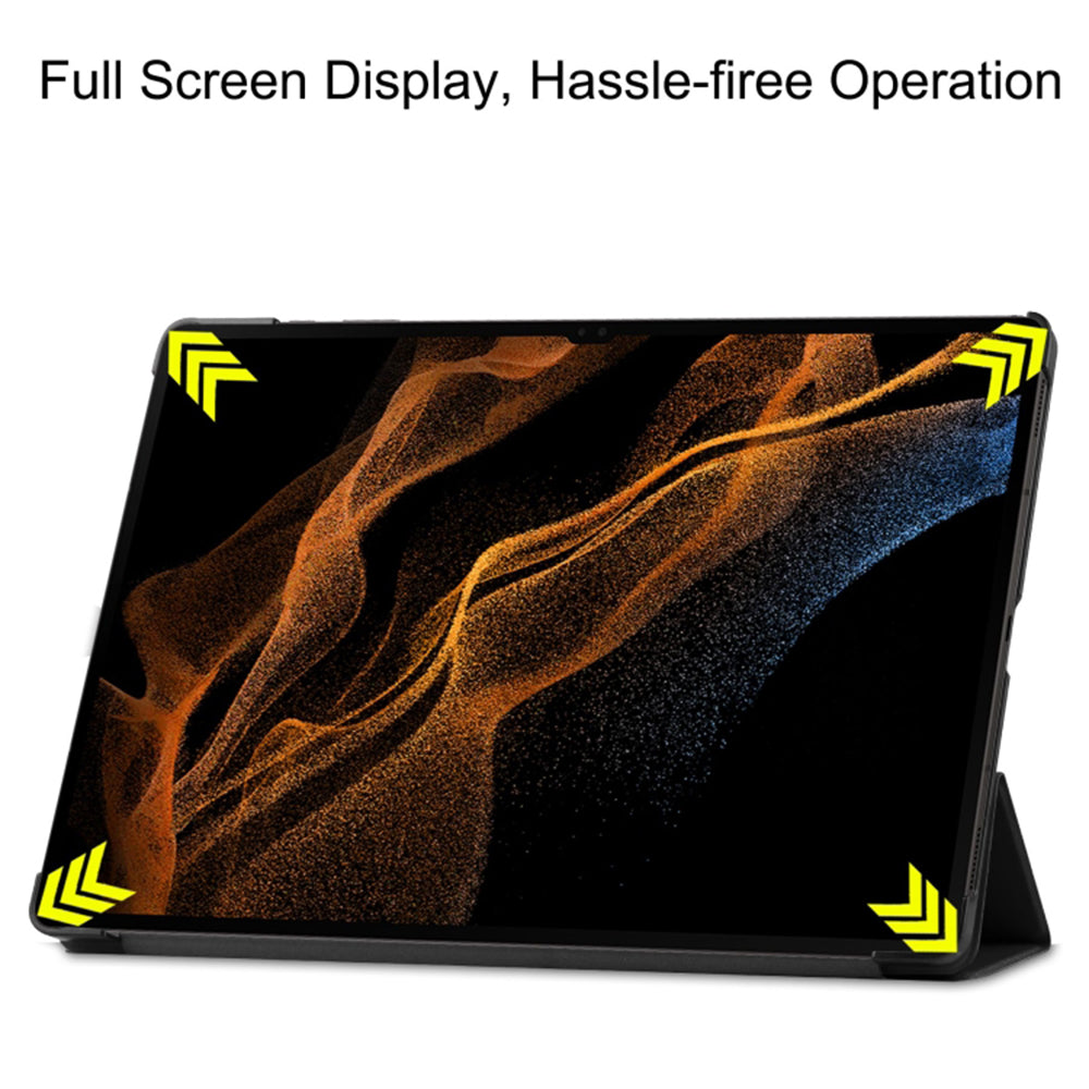 Hoes voor Samsung Galaxy Tab S10+ / Tab S9 FE+ / Tab S9+, Techsuit, FoldPro, Zwart