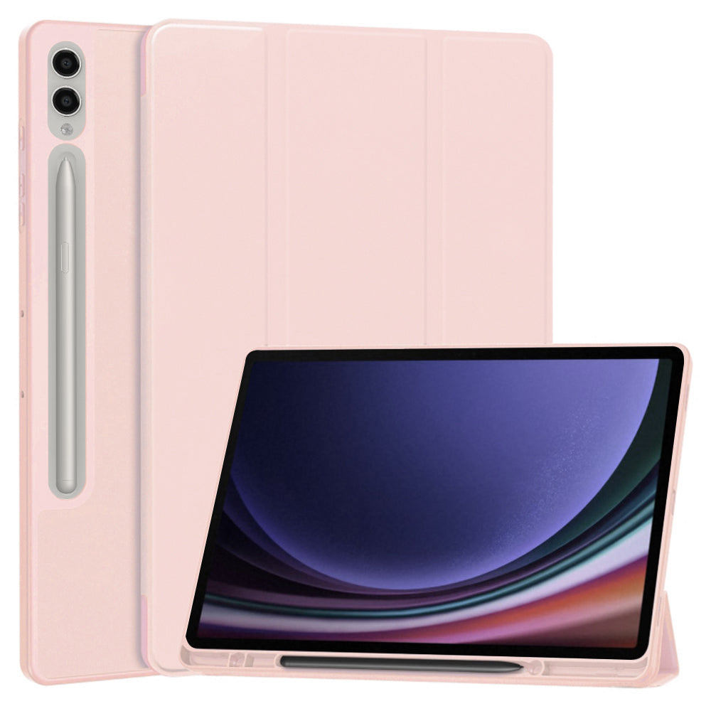 Hoes voor Samsung Galaxy Tab S10+ / Tab S9+, Techsuit, Flex Trifold, Roze