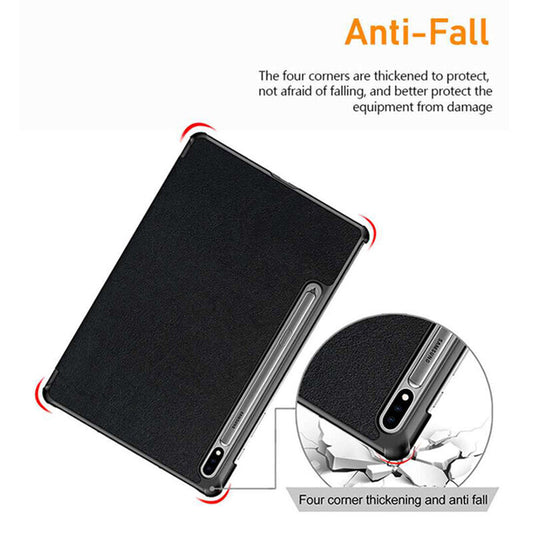 Hoes voor Samsung Galaxy Tab S10 Ultra / Tab S9 Ultra / Tab S8 Ultra, Techsuit, FoldPro, Zwart