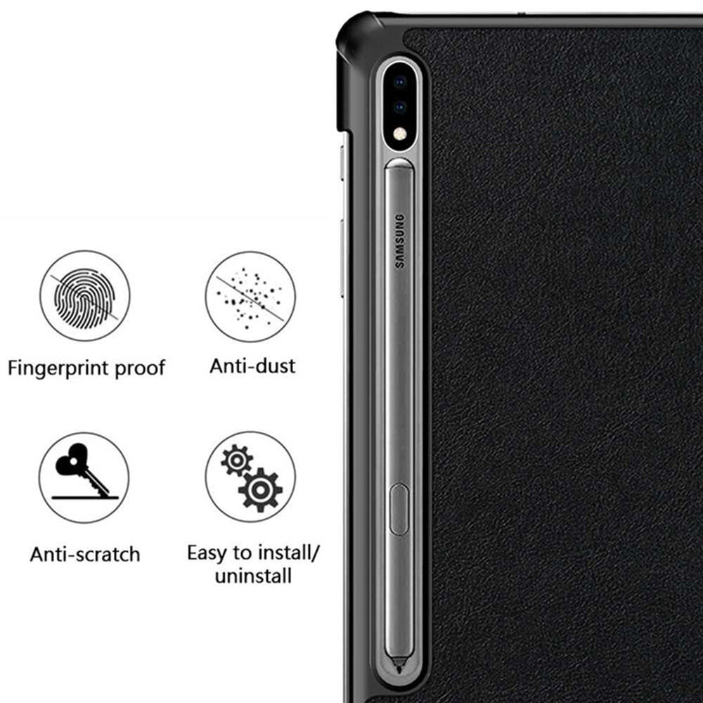 Hoes voor Samsung Galaxy Tab S10 Ultra / Tab S9 Ultra / Tab S8 Ultra, Techsuit, FoldPro, Zwart