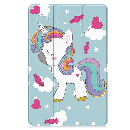 Hoes voor Samsung Galaxy Tab S11, Techsuit, FoldPro Unicorn, Multicolor