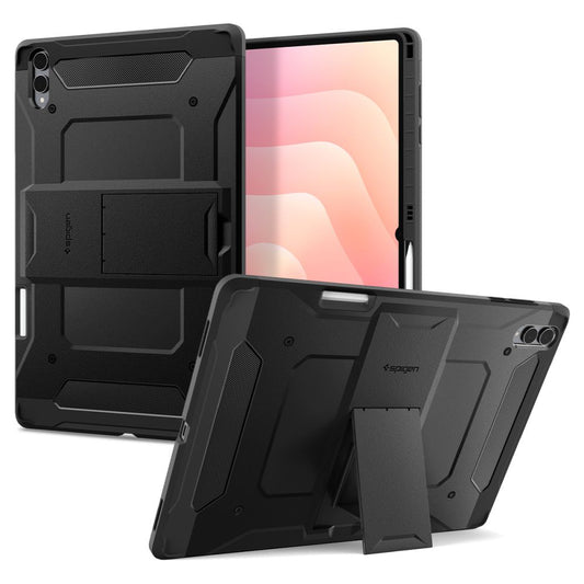 Hoes voor Samsung Galaxy Tab S11 Ultra, Spigen, Tough Armor, Zwart