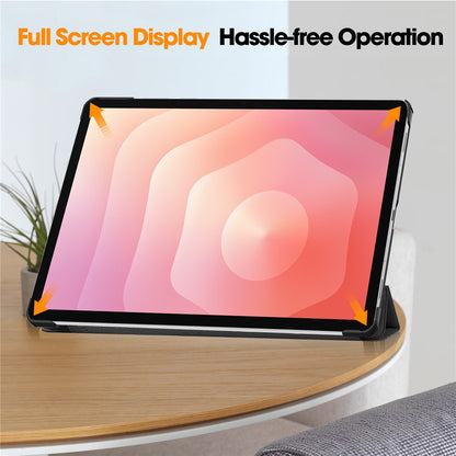 Hoes voor Samsung Galaxy Tab S12 Plus, Techsuit, FoldPro, Roze Goud