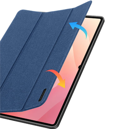 Hoes voor Samsung Galaxy Tab S12 Ultra / Tab S11 Ultra, DUX DUCIS, Domo met penhouder, blauw