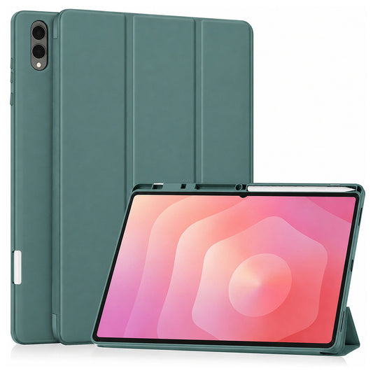 Hoes voor Samsung Galaxy Tab S12 Ultra / Tab S11 Ultra, Techsuit, Flex Trifold, Groen