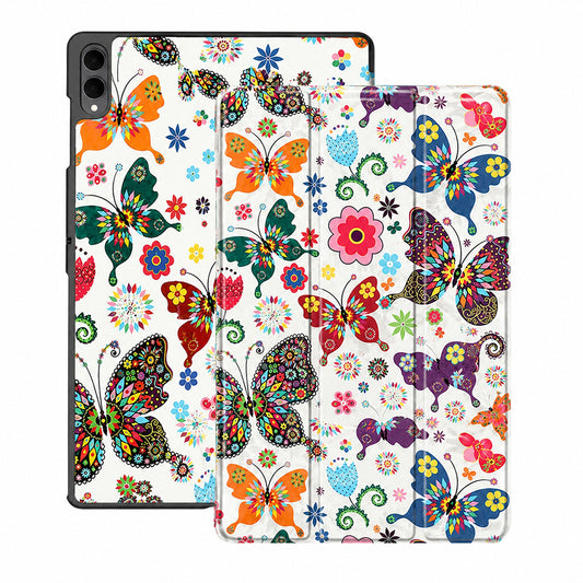 Hoes voor Samsung Galaxy Tab S12 Ultra / Tab S11 Ultra, Techsuit, FoldPro Butterfly, Multicolor