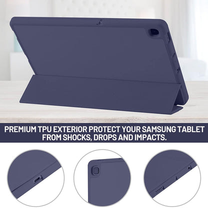 Hoes voor Samsung Galaxy Tab S6 Lite (2024) / Tab S6 Lite (2022) / Tab S6 Lite (2020), Techsuit, Flex Trifold, Marineblauw
