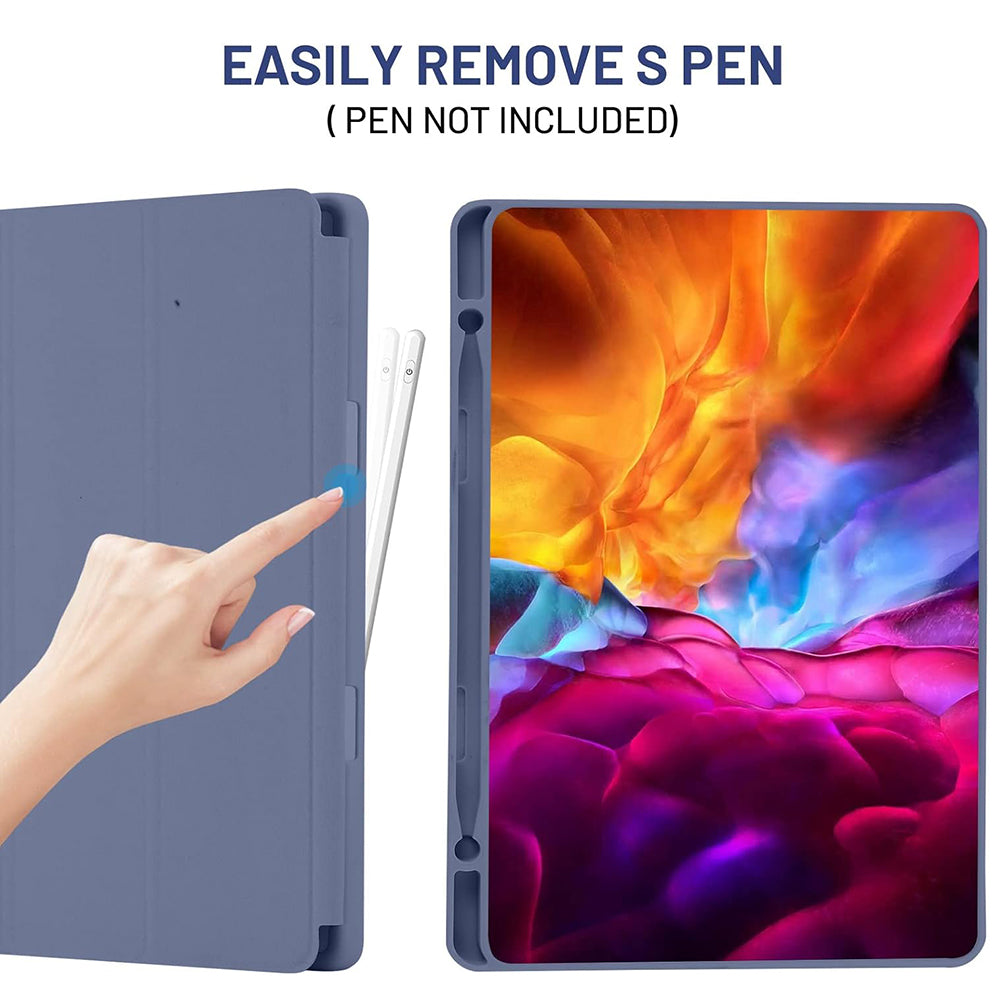 Hoes voor Samsung Galaxy Tab S6 Lite (2024) / Tab S6 Lite (2022) / Tab S6 Lite (2020), Techsuit, Flex Trifold, Paars