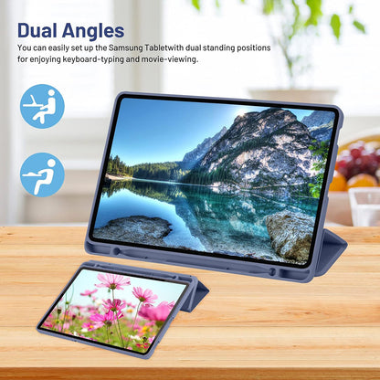 Hoes voor Samsung Galaxy Tab S6 Lite (2024) / Tab S6 Lite (2022) / Tab S6 Lite (2020), Techsuit, Flex Trifold, Paars