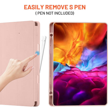 Hoes voor Samsung Galaxy Tab S6 Lite (2024) / Tab S6 Lite (2022) / Tab S6 Lite (2020), Techsuit, Flex Trifold, Roze