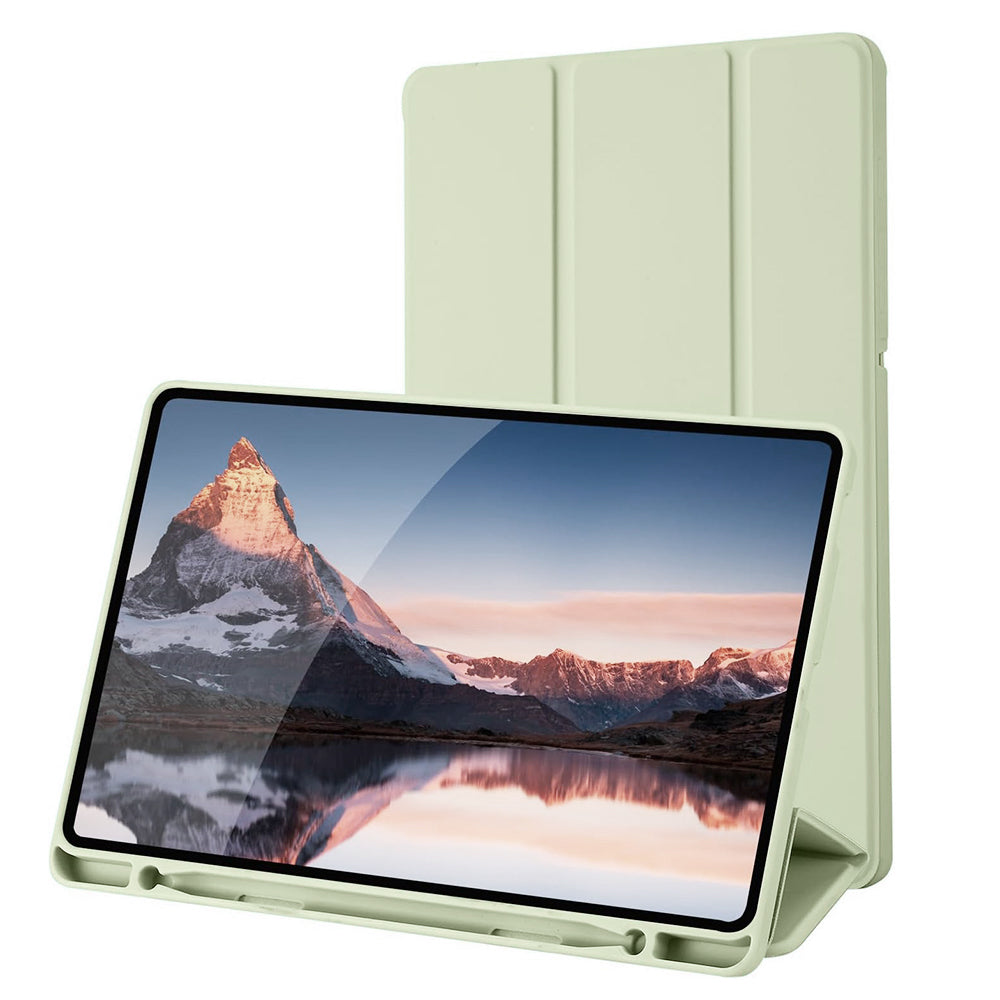 Hoes voor Samsung Galaxy Tab S6 Lite (2024) / Tab S6 Lite (2022) / Tab S6 Lite (2020), Techsuit, Flex Trifold, Matcha Groen
