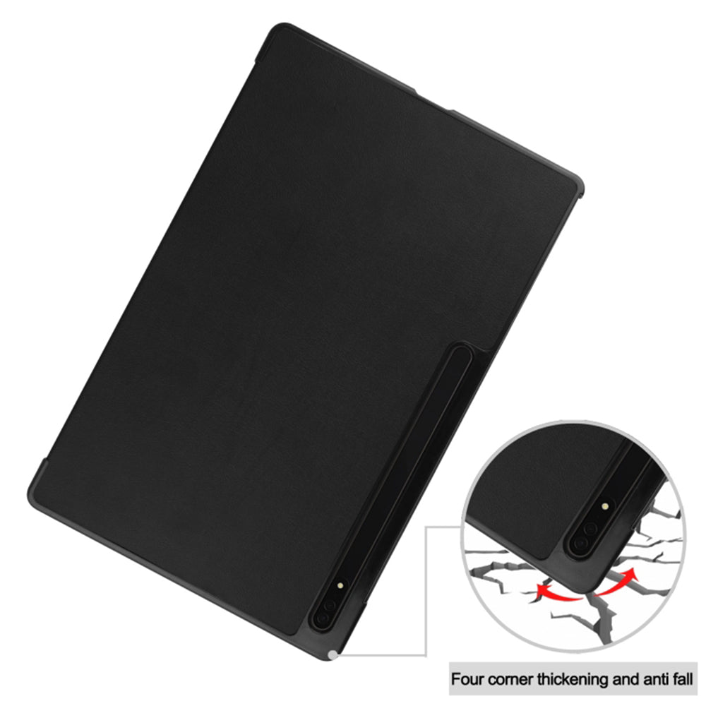 Hoes voor Samsung Galaxy Tab S8 Ultra, Techsuit, FoldPro, Zwart