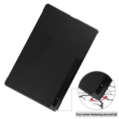 Hoes voor Samsung Galaxy Tab S8 Ultra, Techsuit, FoldPro, Zwart