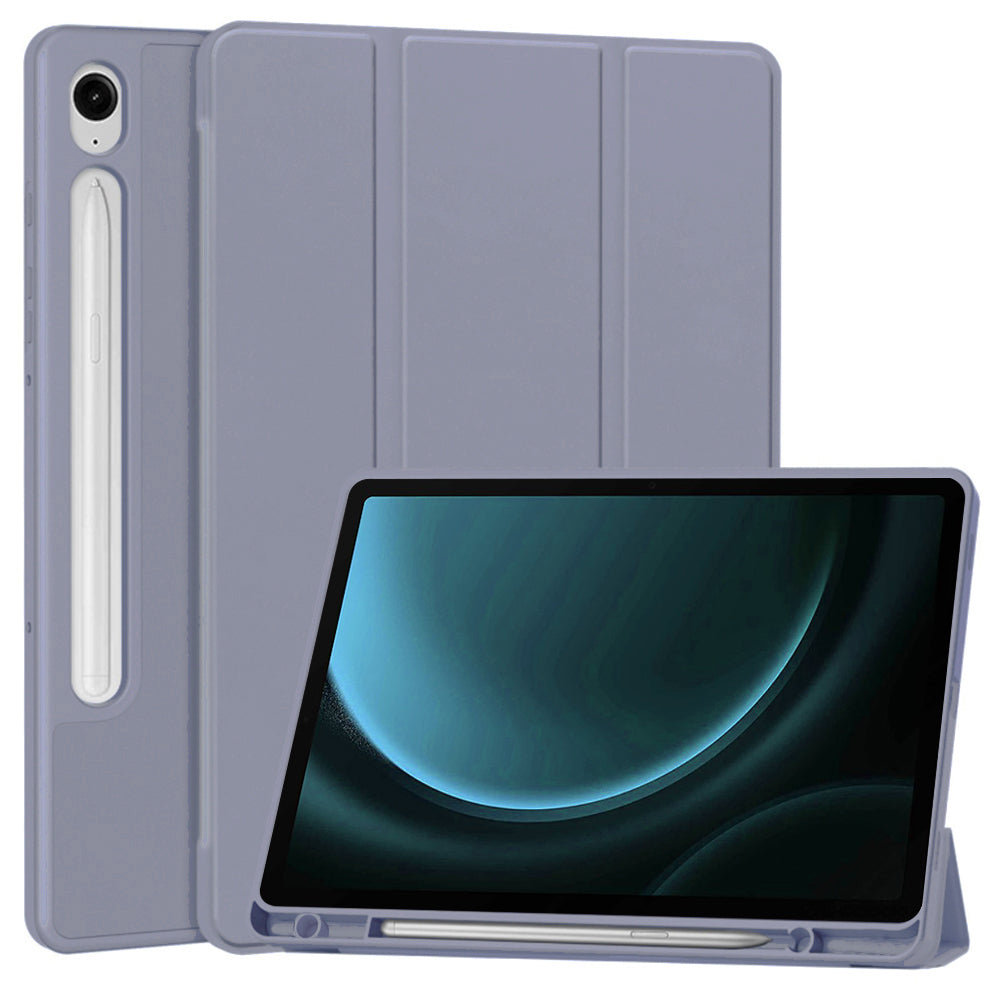 Hoes voor Samsung Galaxy Tab S9 FE / Tab S9 / Tab S10 FE, Techsuit, Flex Trifold, Paars